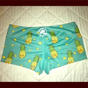 Feed Me Fight Me Pineapple Shorts